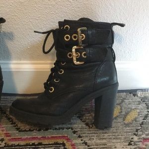 Guess combat boots